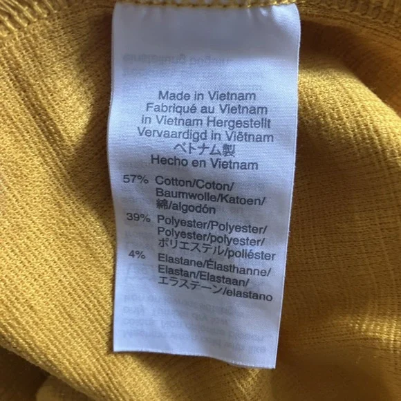 J. CREW CORAL Yellow FAUX WRAP DRESS, SHORT SLEEVE, SIDE BELT Size XS - Picture 8 of 8